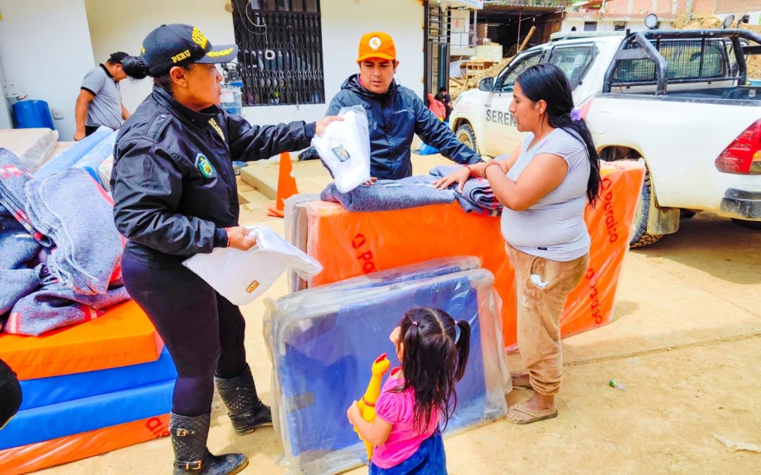 Gore La Libertad lleva ayuda humanitaria a damnificados por huayco en el distrito de Pataz