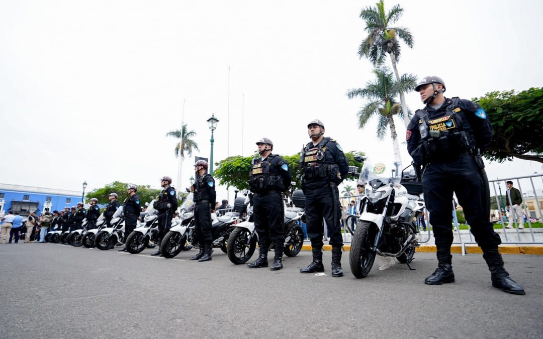 GORE LA LIBERTAD RECEPCIONARÁ 80 MOTOS DE LA PNP EN LA QUINCENA DE JUNIO