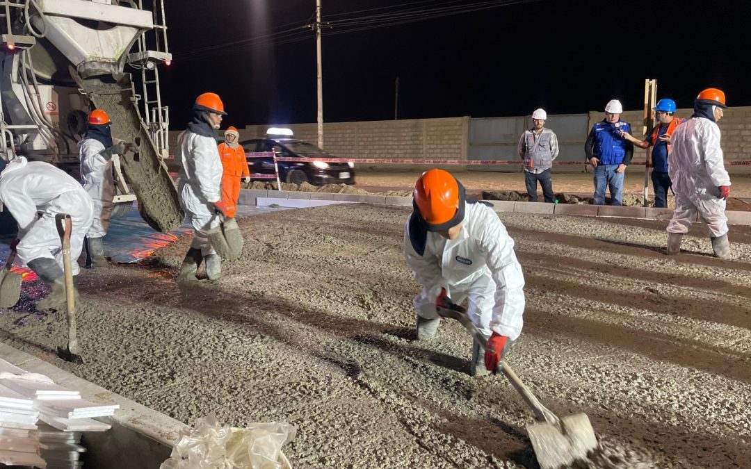 INICIÓ EL VACIADO DE CONCRETO DE 9 KM EN EL CORREDOR VIAL HUANCHACO – TRUJILLO