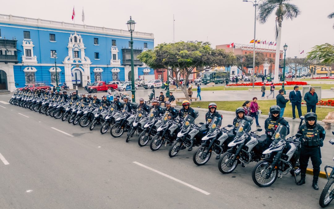GORE COMPLETA ENTREGA DE 120 MOTOS Y RADIOS TETRA PARA REPOTENCIAR PATRULLAJE EN TRUJILLO