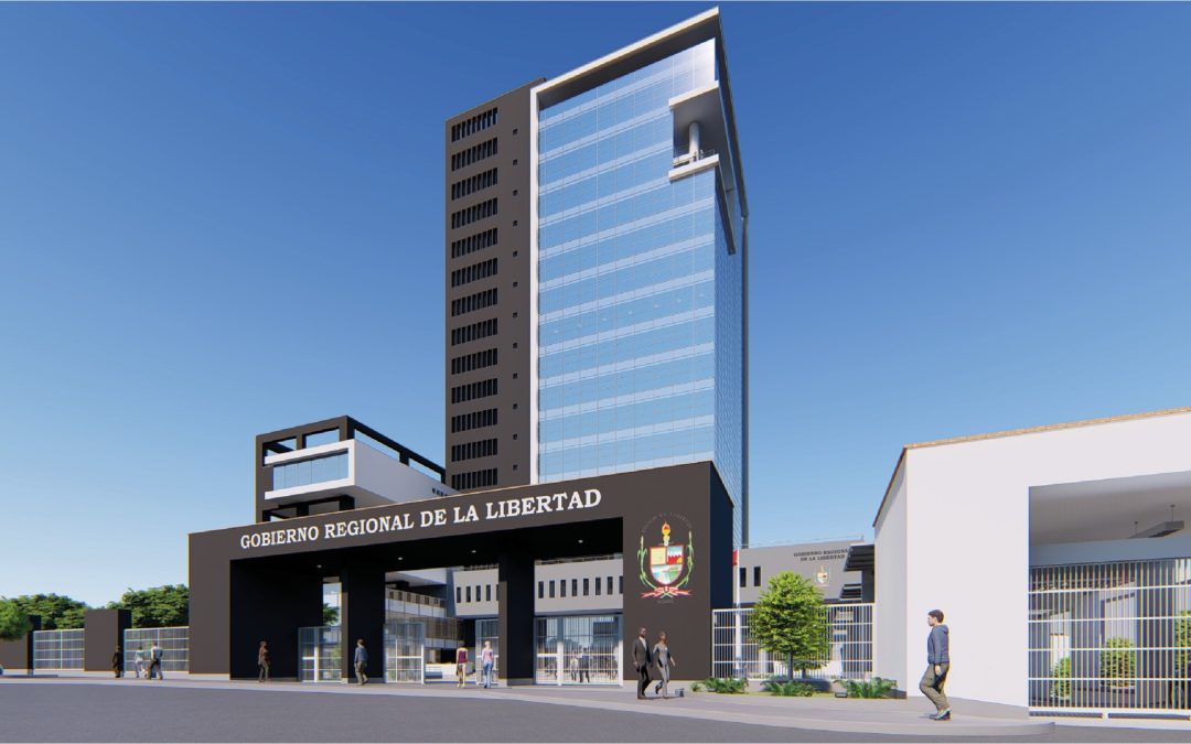 EDIFICIO DEL GORE LA LIBERTAD, EL MÁS ALTO DE TRUJILLO, ESTARÁ CONCLUIDO EN DICIEMBRE DEL 2026
