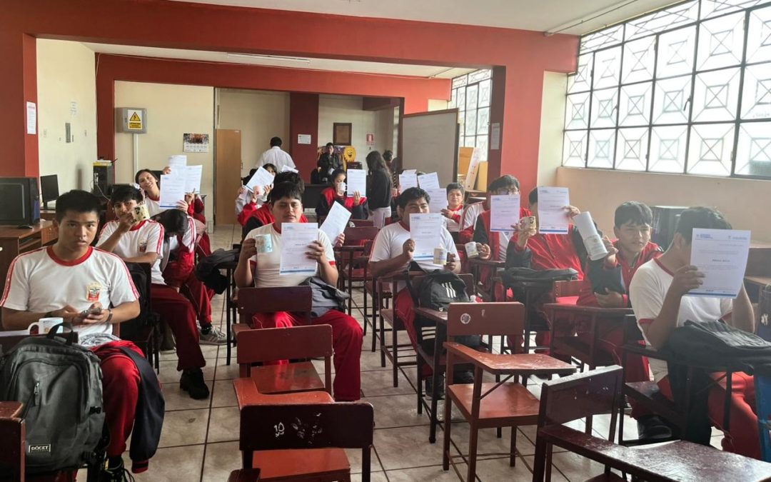 CERCAP VISITA COLEGIOS DE TRUJILLO PARA PROMOVER ACCESO A MÁS DE 70 CURSOS TÉCNICOS A BAJO COSTO